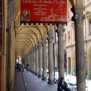 Zamboni Street in Bologna