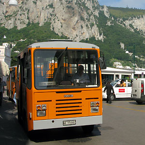 Bus on the island of Capri