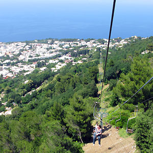 Cable car on the island of Capri