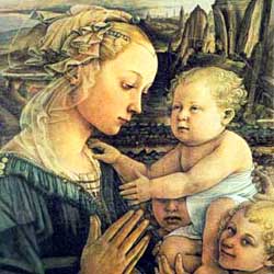 Filippo Lippi: Madonna col Bambino e due Angeli