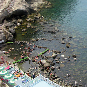 Hot Spring of Sorgeto Bay in Ischia